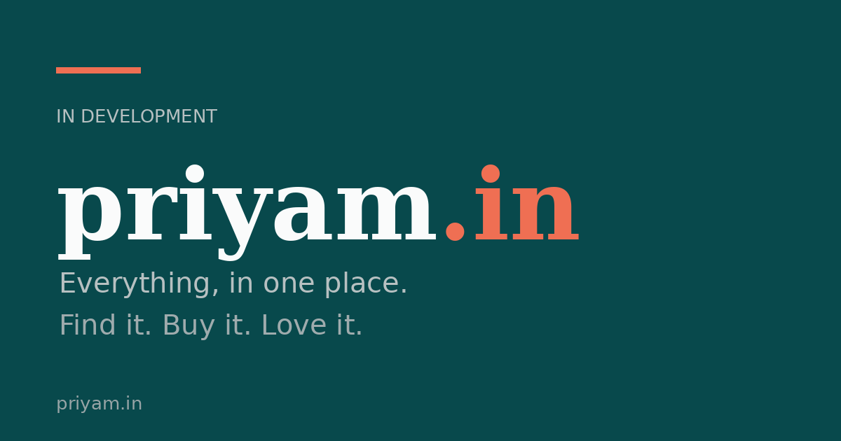 Link preview image for priyam.in